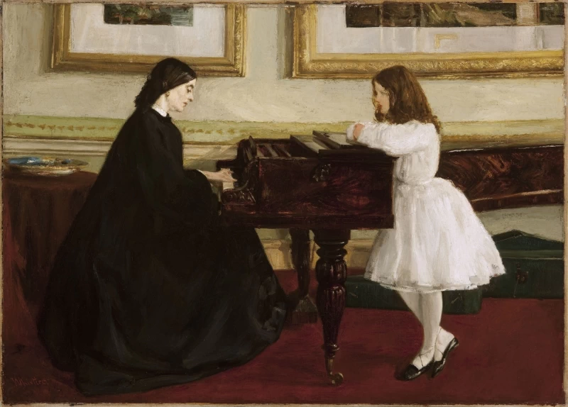 Ames McNeill Whistler - Al piano, Taft Museum, Cincinnati